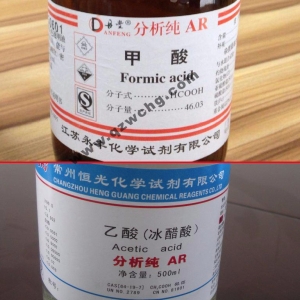 蟻酸，乙酸，甲酸，醋酸，冰醋酸，冰乙酸之間的名稱關(guān)系
